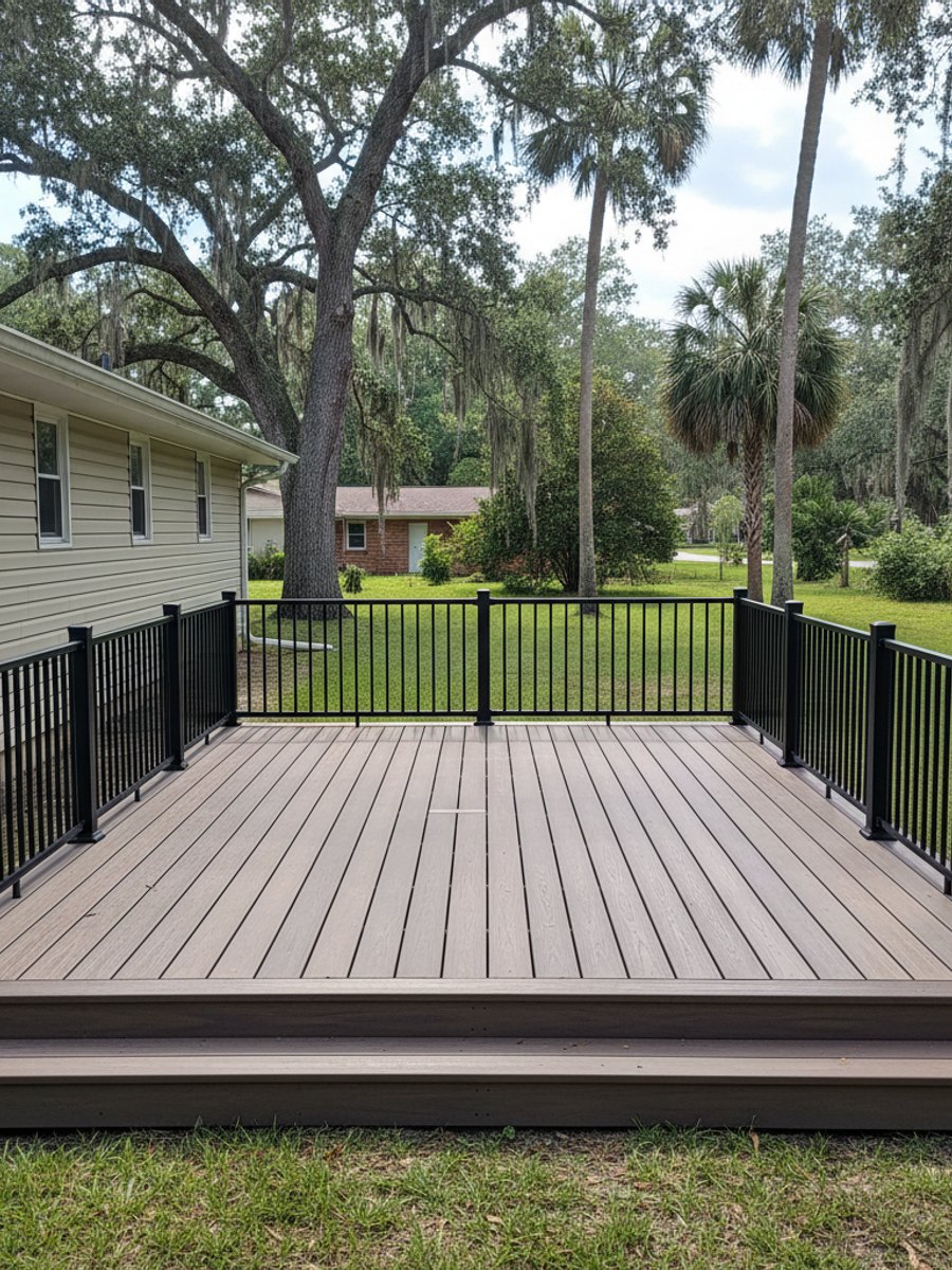 Custom Deck Design completed by Omega Deck Solutions in Tampa, FL