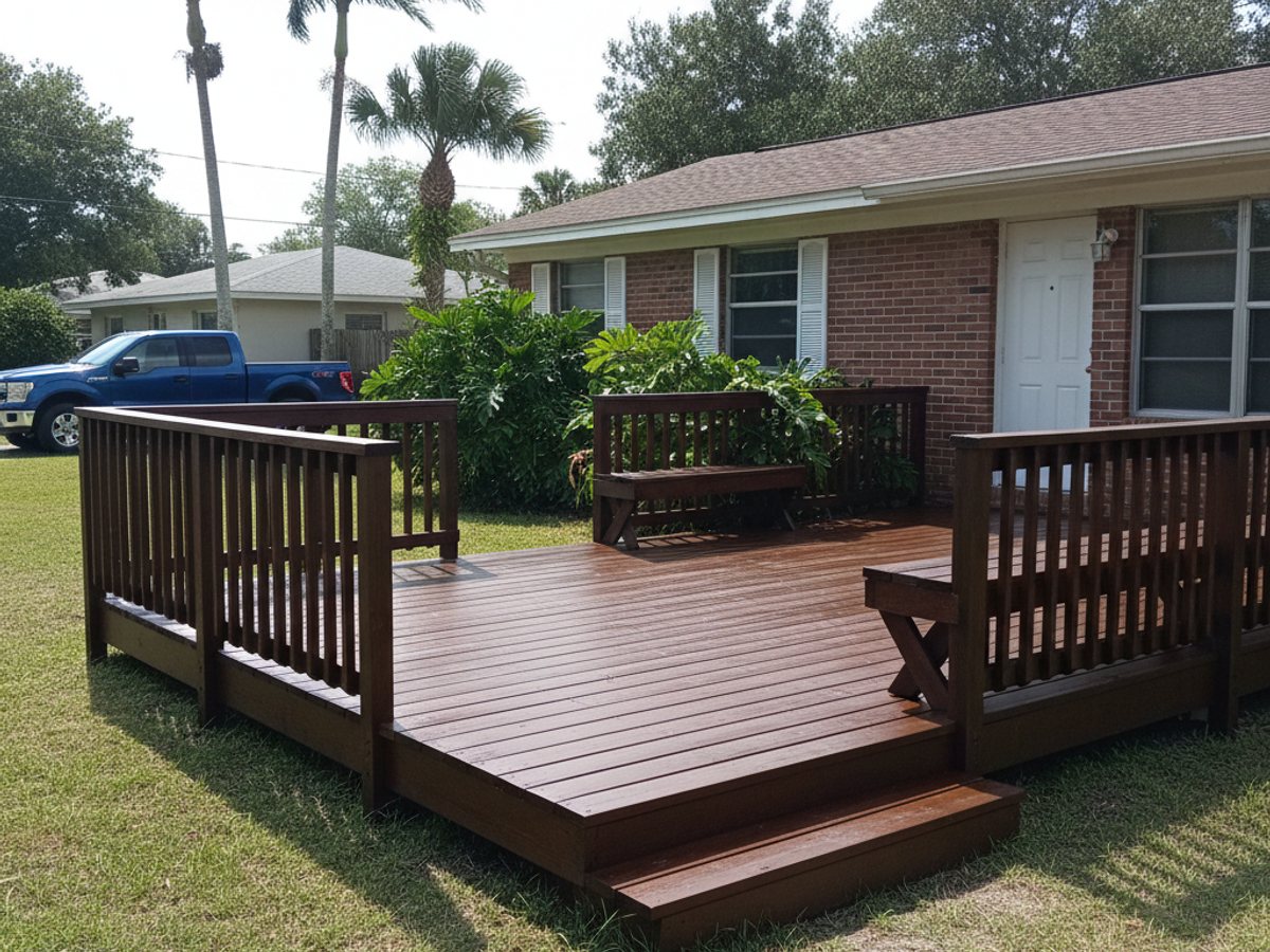 Deck Replacement completed by Omega Deck Solutions in Clearwater, FL